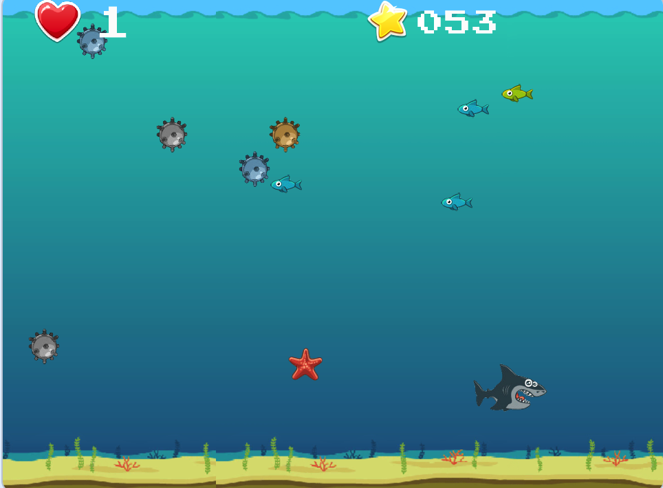 疯狂鲨鱼-Scratch大鱼吃小鱼游戏