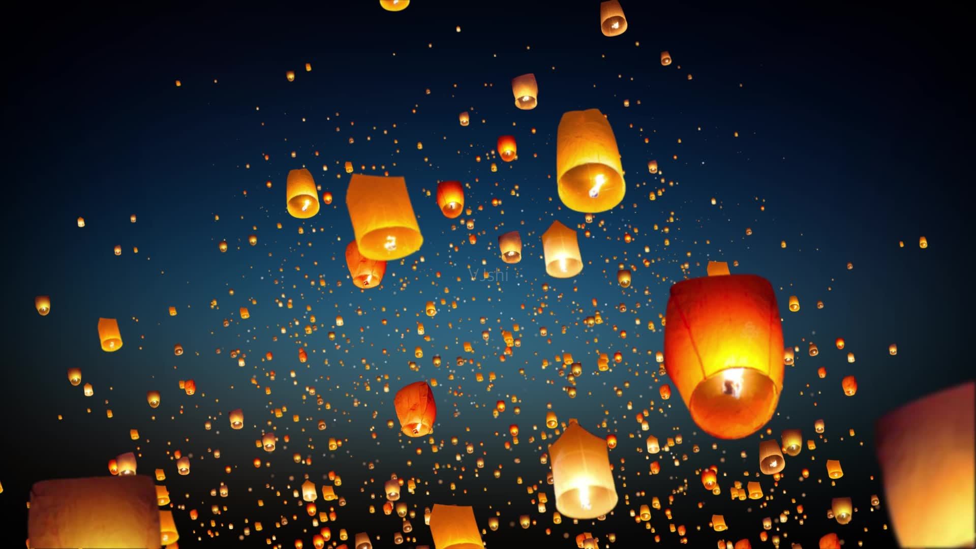 孔明灯-Scratch动画模拟