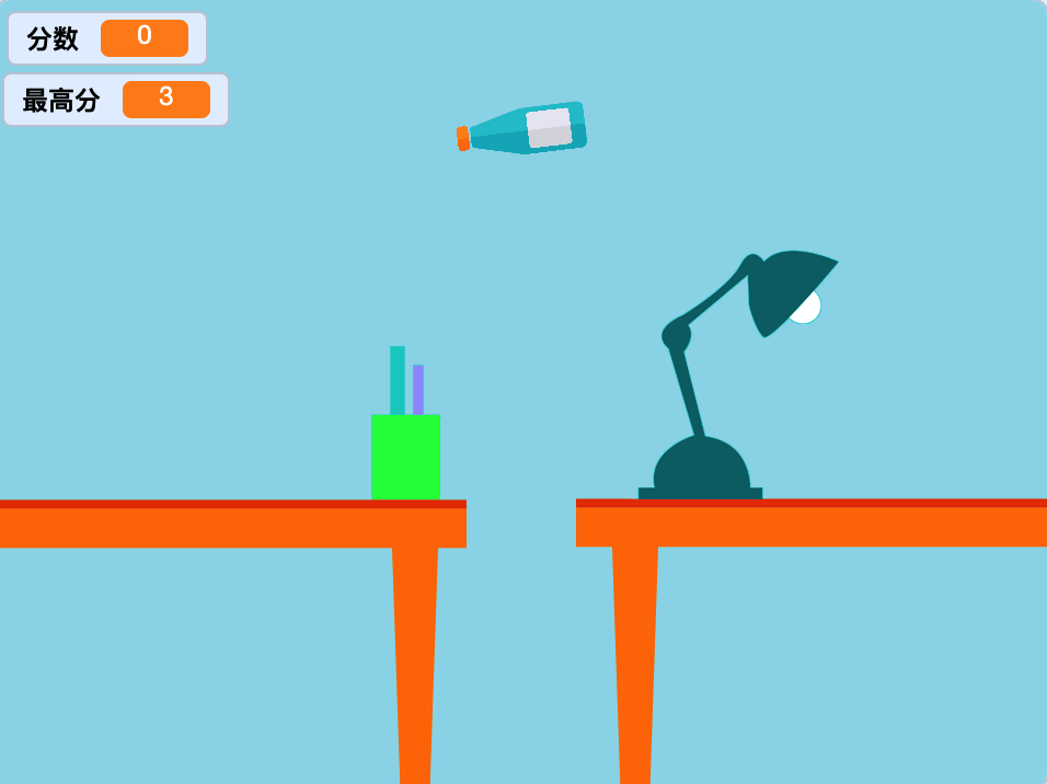 Scratch掉瓶子_Scratch游戏创意作品-超平的编程课