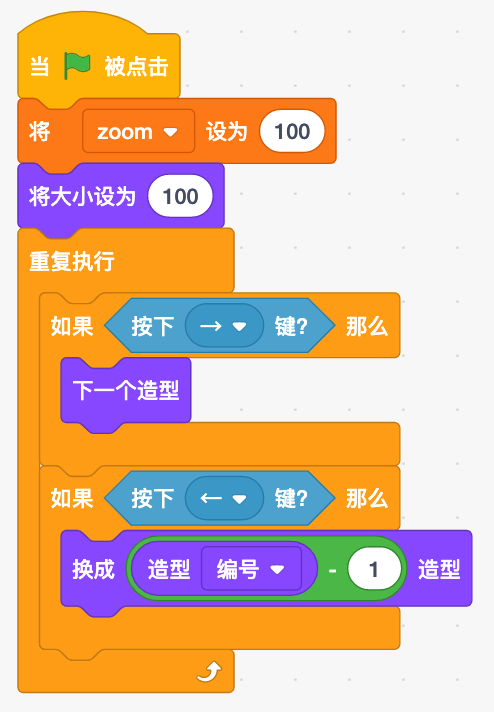 处理按键旋转代码