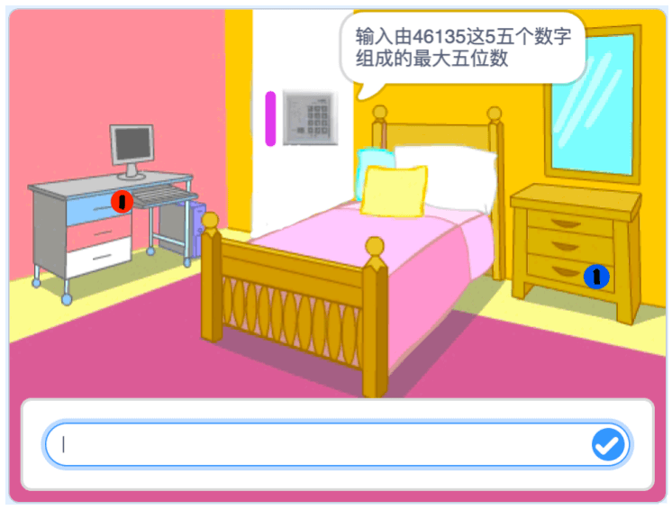 第12届蓝桥杯scratch国赛真题-密室逃脱询问密码