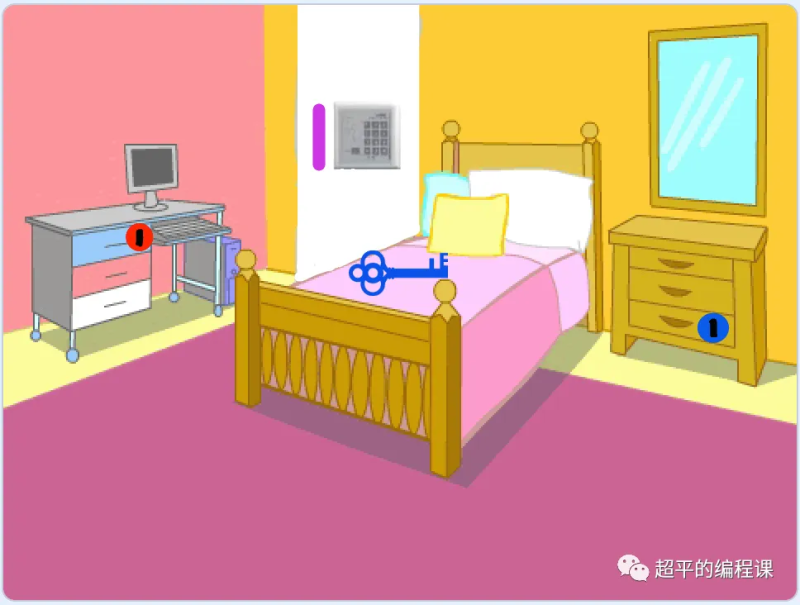 密室逃脱-第12届蓝桥杯Scratch国赛真题第5题-超平的编程课