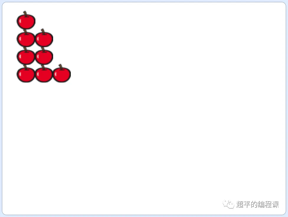 scratch苹果摆一摆_第11届蓝桥杯scratch省赛真题解析-超平的编程课