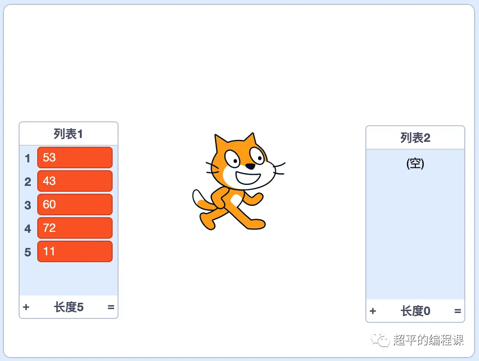 scratch列表排序_第10届蓝桥杯scratch省赛真题解析教程-超平的编程课