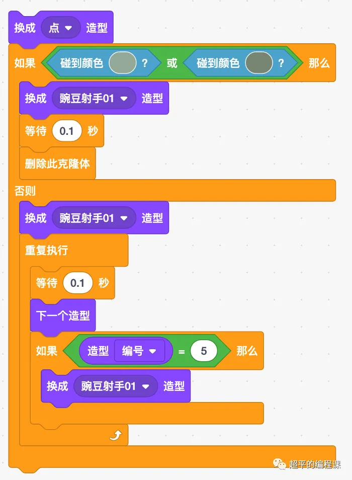 图片[9]-scratch豌豆射手_第13届蓝桥杯scratch选拔赛真题解析教程-超平的编程课