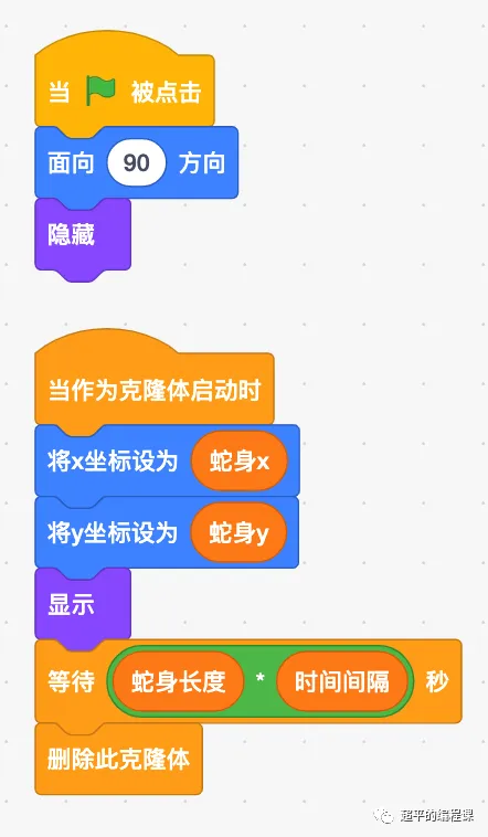图片[11]-scratch贪吃蛇_第12届蓝桥杯scratch选拔赛真题解析教程-超平的编程课