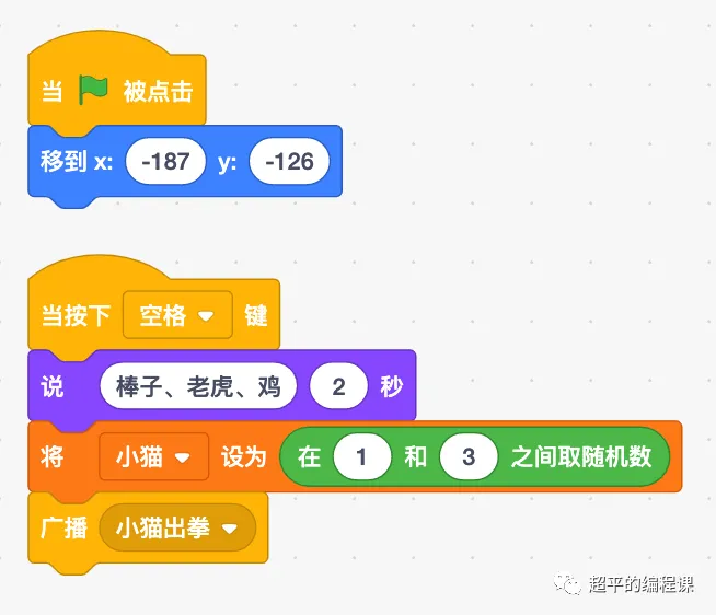 图片[8]-scratch棒子老虎鸡_第12届蓝桥杯scratch选拔赛真题解析教程-超平的编程课