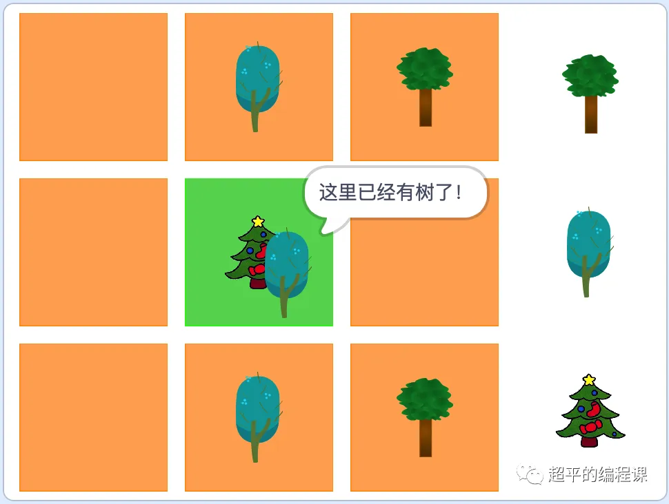 图片[3]-scratch植树节种树_第12届蓝桥杯scratch选拔赛真题解析教程-超平的编程课