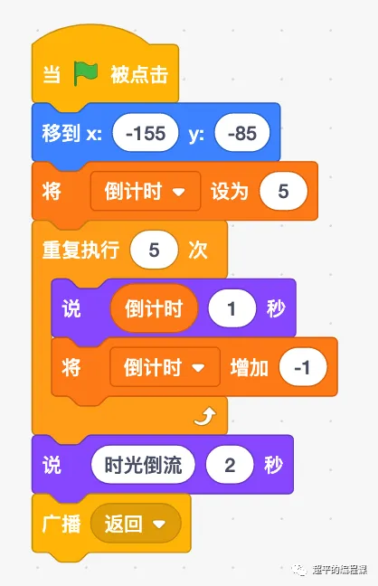 图片[7]-scratch时光倒流_第12届蓝桥杯scratch选拔赛真题解析教程-超平的编程课