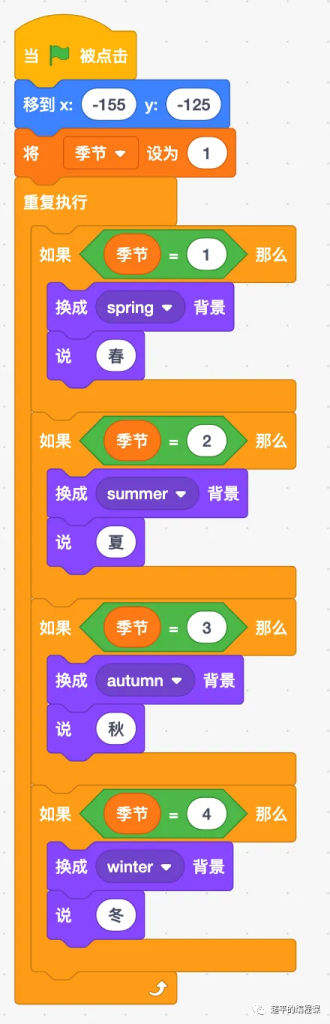 图片[10]-scratch春夏秋冬_第12届蓝桥杯scratch选拔赛真题解析教程-超平的编程课