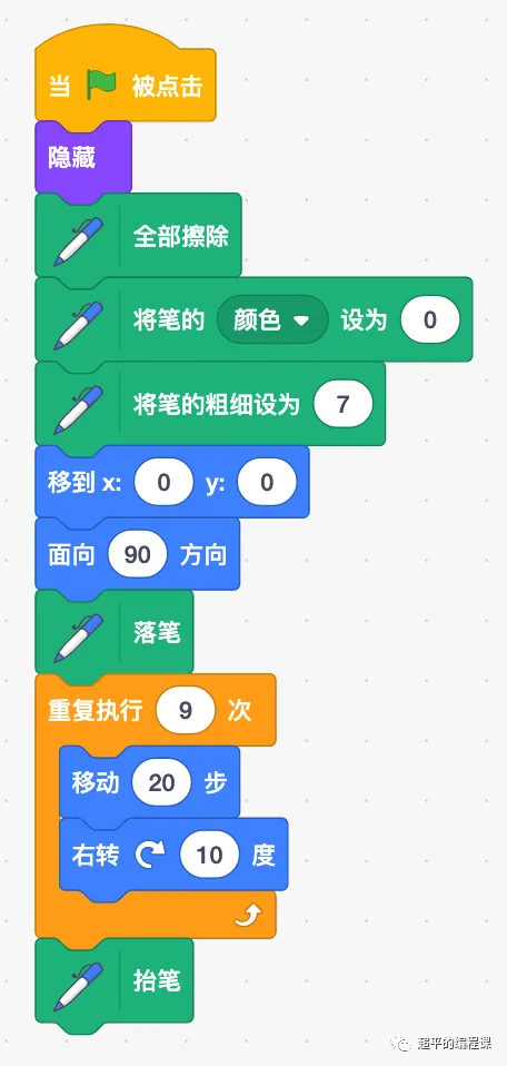 图片[5]-scratch莲花_第10届蓝桥杯scratch选拔赛真题解析教程-超平的编程课